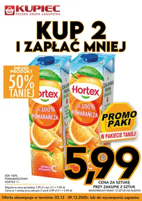 Kupiec - gazetka promocyjna Promopaki od środy 03.12 do wtorku 09.12 - strona 5