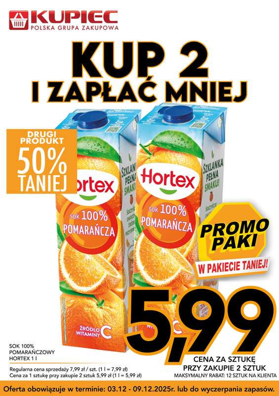 Kupiec - gazetka promocyjna Promopaki od środy 03.12 do wtorku 09.12 - strona 5