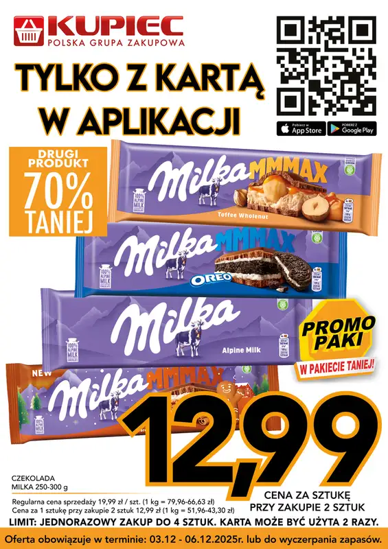 Kupiec - gazetka promocyjna Promopaki od środy 03.12 do wtorku 09.12 - strona 12