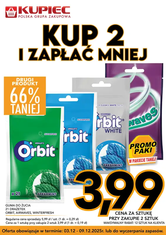 Kupiec - gazetka promocyjna Promopaki od środy 03.12 do wtorku 09.12 - strona 4