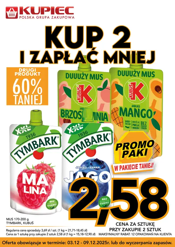 Kupiec - gazetka promocyjna Promopaki od środy 03.12 do wtorku 09.12 - strona 9