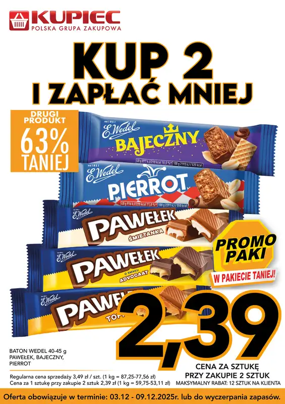 Kupiec - gazetka promocyjna Promopaki od środy 03.12 do wtorku 09.12 - strona 10