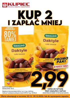 Bakalland Daktyle Całe