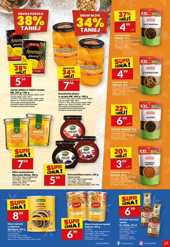 Twój Market - gazetka promocyjna Gazetka od środy 03.12 do wtorku 09.12 - strona 23