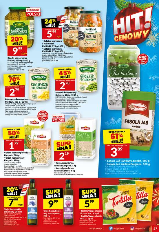 Twój Market - gazetka promocyjna Gazetka od środy 03.12 do wtorku 09.12 - strona 27