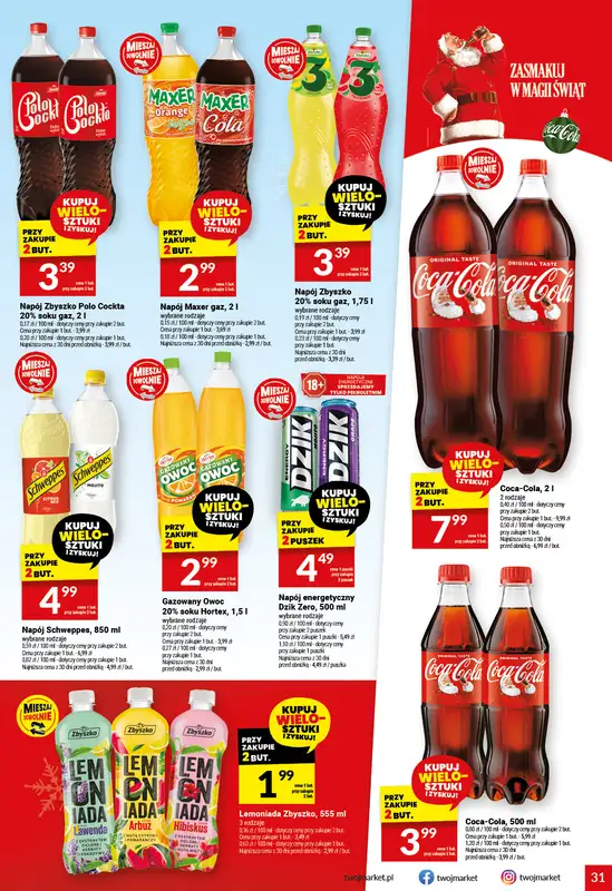 Twój Market - gazetka promocyjna Gazetka od środy 03.12 do wtorku 09.12 - strona 31