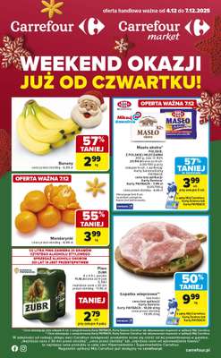 Carrefour Market - gazetka promocyjna Gazetka Weekend promek już od czwartku od czwartku 04.12 do niedzieli 07.12