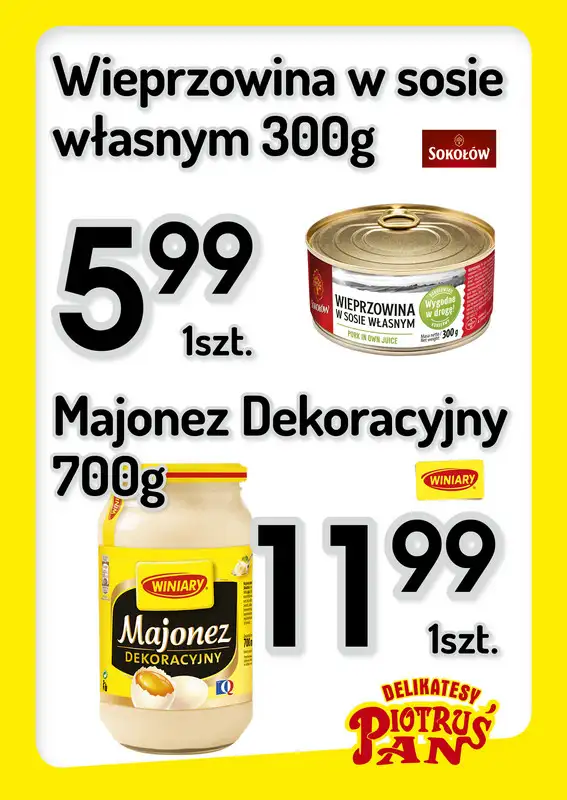 Delikatesy Piotruś Pan - gazetka promocyjna Plakaty promocyjne od środy 03.12 do środy 10.12 - strona 2