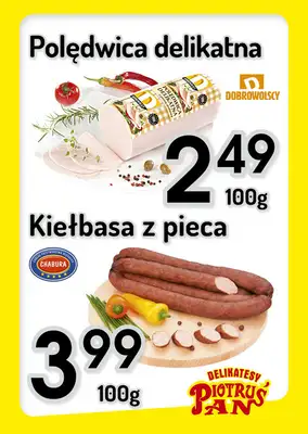 Delikatesy Piotruś Pan - gazetka promocyjna Plakaty promocyjne od środy 03.12 do środy 10.12