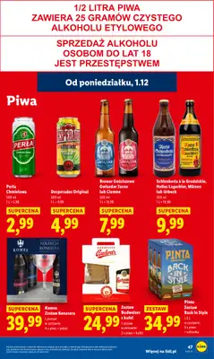 Lidl - gazetka promocyjna Oferta od poniedziałku od poniedziałku 01.12 do środy 03.12 - strona 49