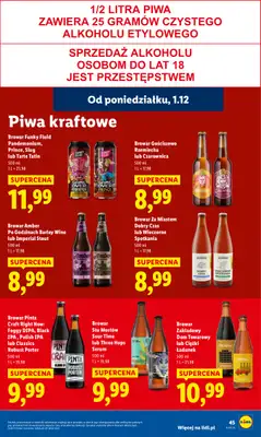 Lidl - gazetka promocyjna Oferta od poniedziałku od poniedziałku 01.12 do środy 03.12 - strona 47