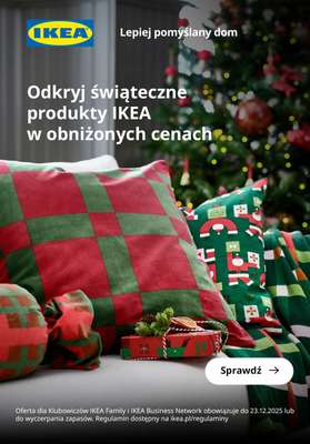 IKEA - gazetka promocyjna Świąteczne produkty w IKEA w obniżonych cenach od środy 03.12 do soboty 20.12