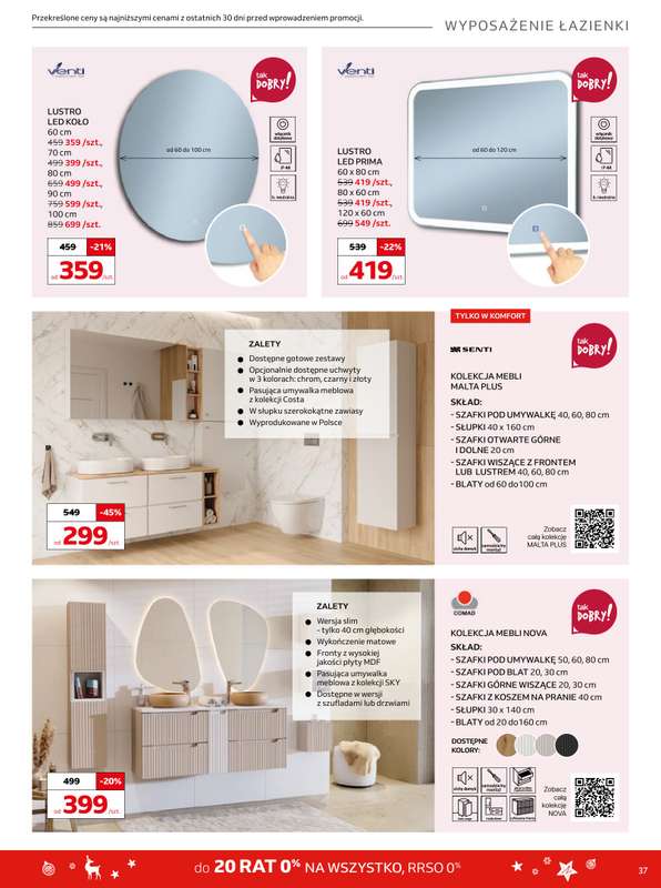 Komfort - gazetka promocyjna Gazetka od środy 03.12 do wtorku 06.01 - strona 37