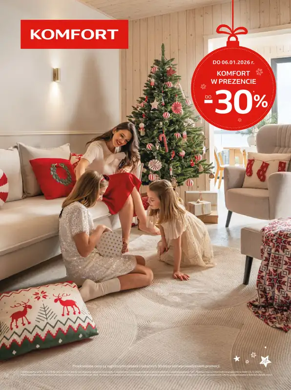 Komfort - gazetka promocyjna Gazetka od środy 03.12 do wtorku 06.01