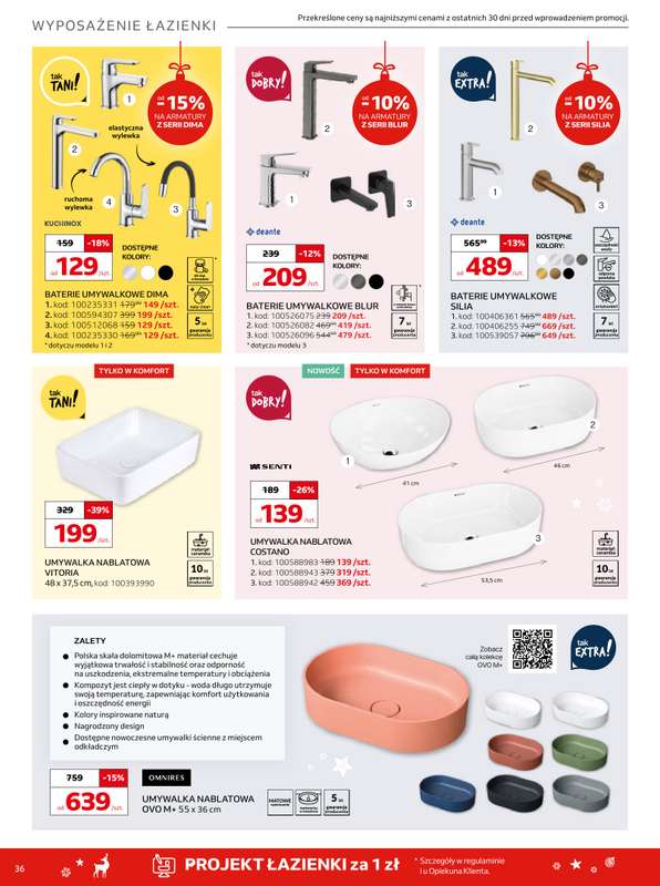 Komfort - gazetka promocyjna Gazetka od środy 03.12 do wtorku 06.01 - strona 36