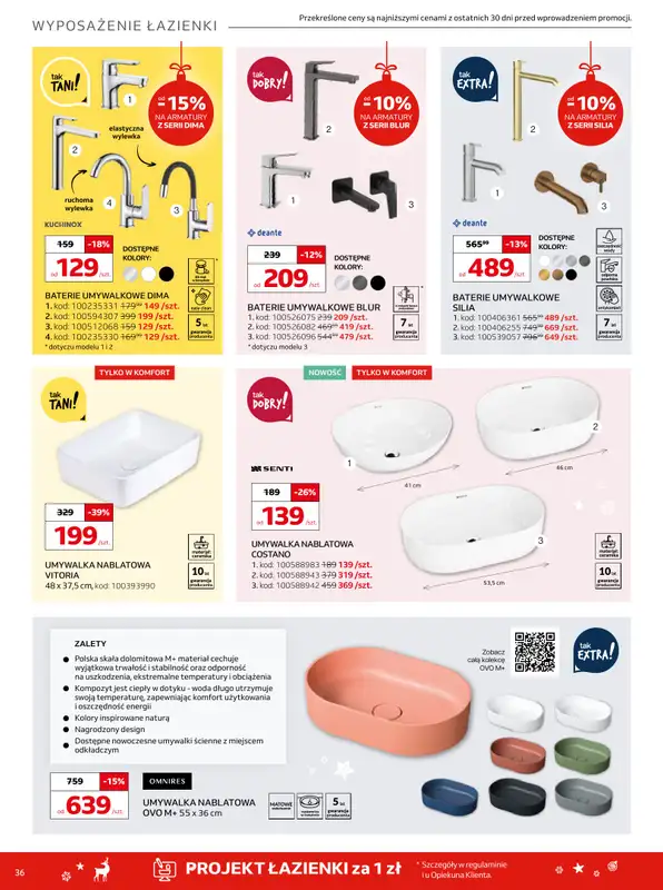 Komfort - gazetka promocyjna Gazetka od środy 03.12 do wtorku 06.01 - strona 36