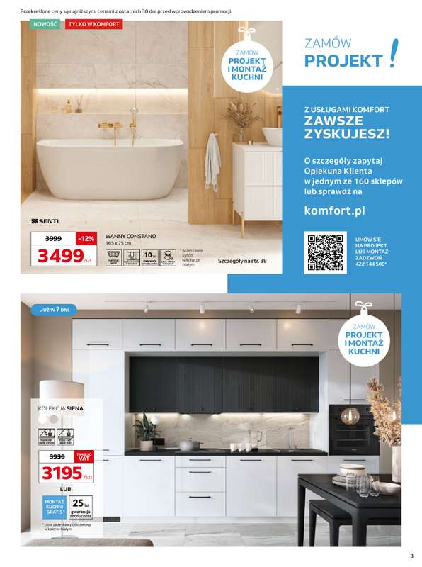 Komfort - gazetka promocyjna Gazetka od środy 03.12 do wtorku 06.01 - strona 3