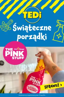 Tedi - gazetka promocyjna Produkty do sprzątania The Pink Stuff od 14 zł od czwartku 04.12 