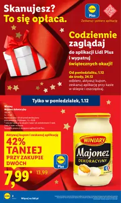 Lidl - gazetka promocyjna Oferta od poniedziałku od poniedziałku 01.12 do środy 03.12 - strona 2