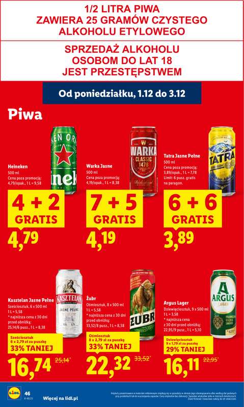 Lidl - gazetka promocyjna Oferta od poniedziałku od poniedziałku 01.12 do środy 03.12 - strona 48