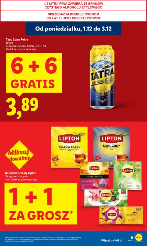 Lidl - gazetka promocyjna Oferta od poniedziałku od poniedziałku 01.12 do środy 03.12 - strona 11