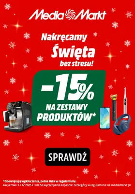 Media Markt - gazetka promocyjna -15% na zestawy produktów od środy 03.12 do środy 17.12