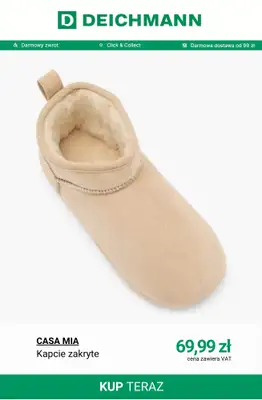 Deichmann - gazetka promocyjna Kapcie domowe od środy 03.12  - strona 9