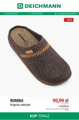 Deichmann - gazetka promocyjna Kapcie domowe od środy 03.12  - strona 6