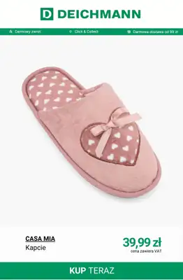Deichmann - gazetka promocyjna Kapcie domowe od środy 03.12  - strona 8
