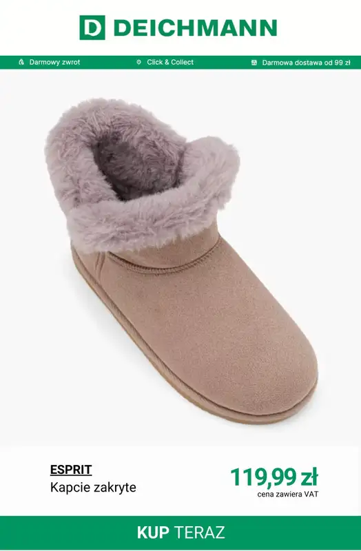 Deichmann - gazetka promocyjna Kapcie domowe od środy 03.12  - strona 11