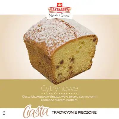 TOPAZ - gazetka promocyjna Pyszne ciasta na każdą okazję! od piątku 17.10 do środy 31.12 - strona 6