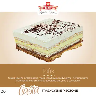 TOPAZ - gazetka promocyjna Pyszne ciasta na każdą okazję! od piątku 17.10 do środy 31.12 - strona 26