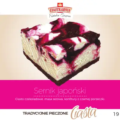 TOPAZ - gazetka promocyjna Pyszne ciasta na każdą okazję! od piątku 17.10 do środy 31.12 - strona 19