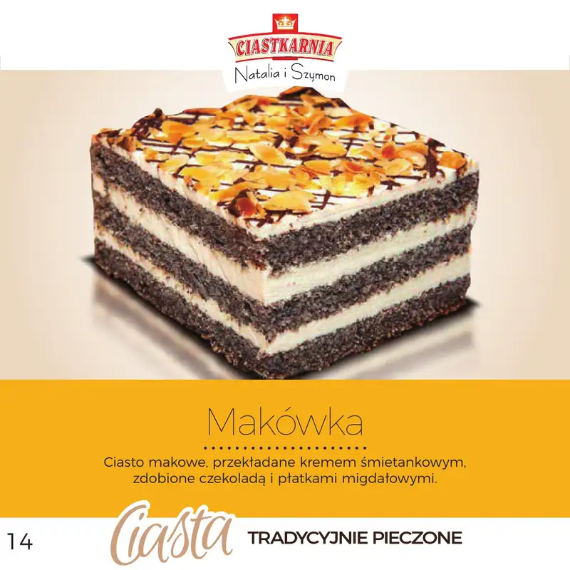 TOPAZ - gazetka promocyjna Pyszne ciasta na każdą okazję! od piątku 17.10 do środy 31.12 - strona 14