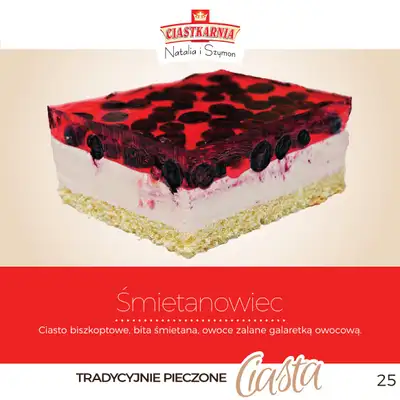 TOPAZ - gazetka promocyjna Pyszne ciasta na każdą okazję! od piątku 17.10 do środy 31.12 - strona 25