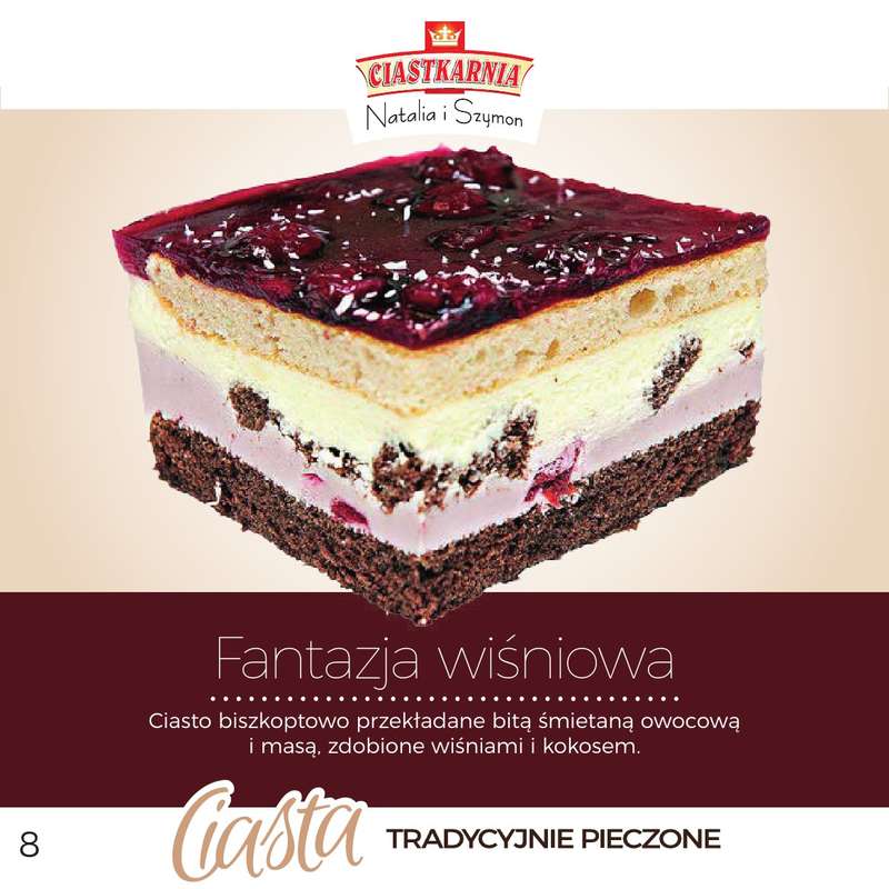 TOPAZ - gazetka promocyjna Pyszne ciasta na każdą okazję! od piątku 17.10 do środy 31.12 - strona 8