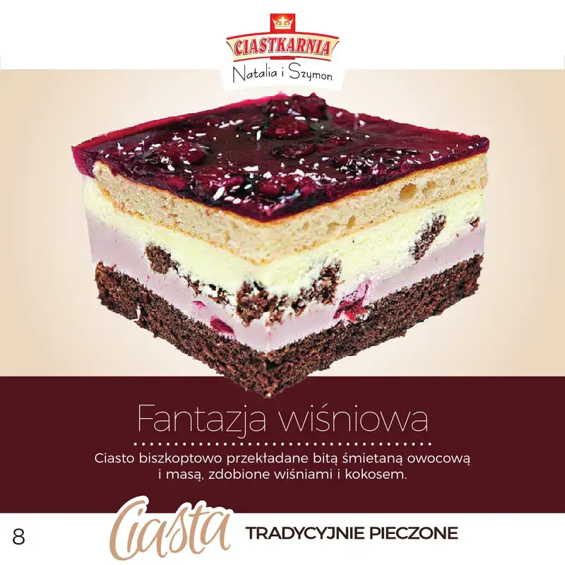 TOPAZ - gazetka promocyjna Pyszne ciasta na każdą okazję! od piątku 17.10 do środy 31.12 - strona 8