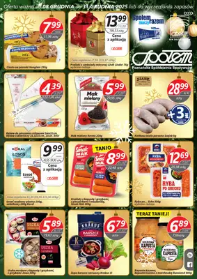 Społem - Blisko i Korzystnie - gazetka promocyjna Gazetka PSS Poznań od poniedziałku 08.12 do środy 31.12