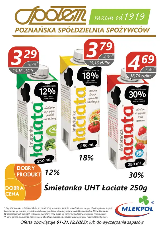 Społem - Blisko i Korzystnie - gazetka promocyjna Plakaty promocyjne PSS Poznań od środy 03.12 do środy 31.12 - strona 2