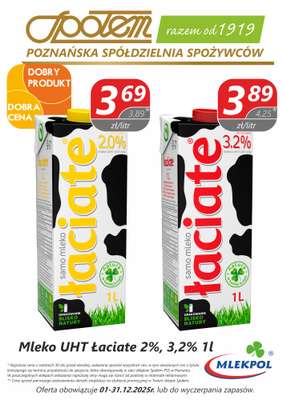 Społem - Blisko i Korzystnie - gazetka promocyjna Plakaty promocyjne PSS Poznań od środy 03.12 do środy 31.12