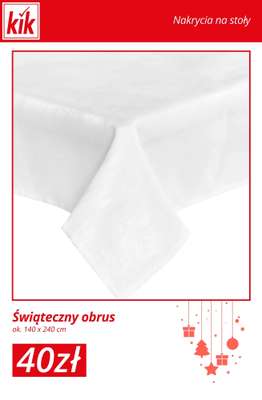 KiK - gazetka promocyjna Świąteczny Stół – akcesoria w supercenach! od środy 03.12  - strona 11