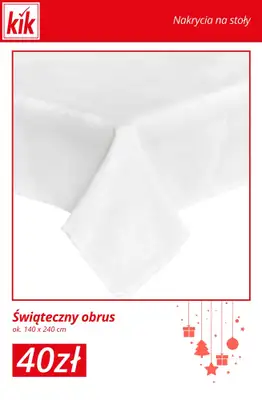 KiK - gazetka promocyjna Świąteczny Stół – akcesoria w supercenach! od środy 03.12  - strona 11