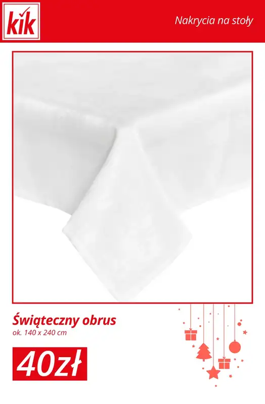 KiK - gazetka promocyjna Świąteczny Stół – akcesoria w supercenach! od środy 03.12  - strona 11