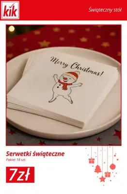 KiK - gazetka promocyjna Świąteczny Stół – akcesoria w supercenach! od środy 03.12  - strona 15
