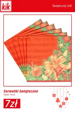KiK - gazetka promocyjna Świąteczny Stół – akcesoria w supercenach! od środy 03.12  - strona 3