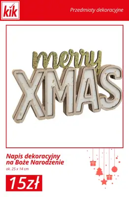 KiK - gazetka promocyjna Świąteczny Stół – akcesoria w supercenach! od środy 03.12  - strona 16