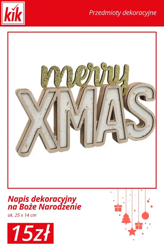 KiK - gazetka promocyjna Świąteczny Stół – akcesoria w supercenach! od środy 03.12  - strona 16