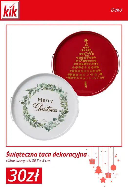 KiK - gazetka promocyjna Świąteczny Stół – akcesoria w supercenach! od środy 03.12  - strona 5