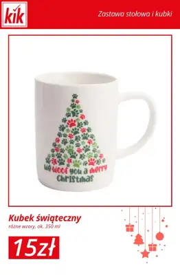 KiK - gazetka promocyjna Świąteczny Stół – akcesoria w supercenach! od środy 03.12  - strona 7