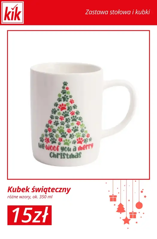 KiK - gazetka promocyjna Świąteczny Stół – akcesoria w supercenach! od środy 03.12  - strona 7